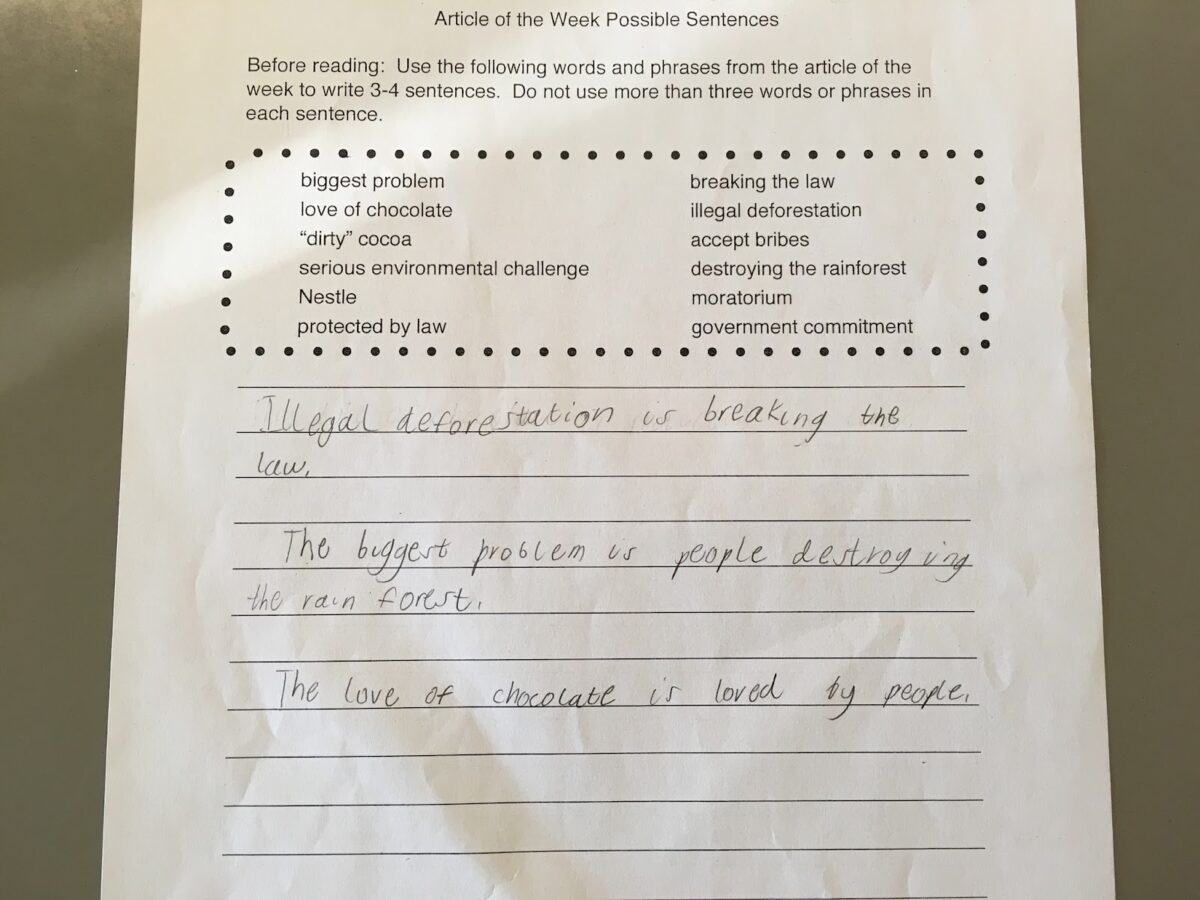 Writing to Learn – Choice Literacy